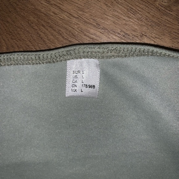 Green Mock Wrap Dress - Picture 4 of 4